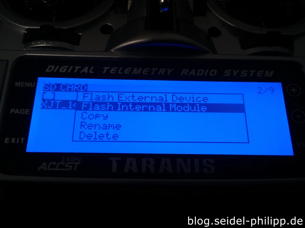 taranis flash internal module